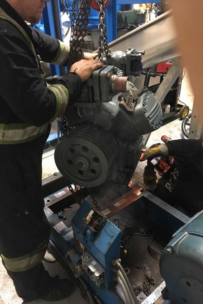 Installing an HVAC compressor in Vancouver